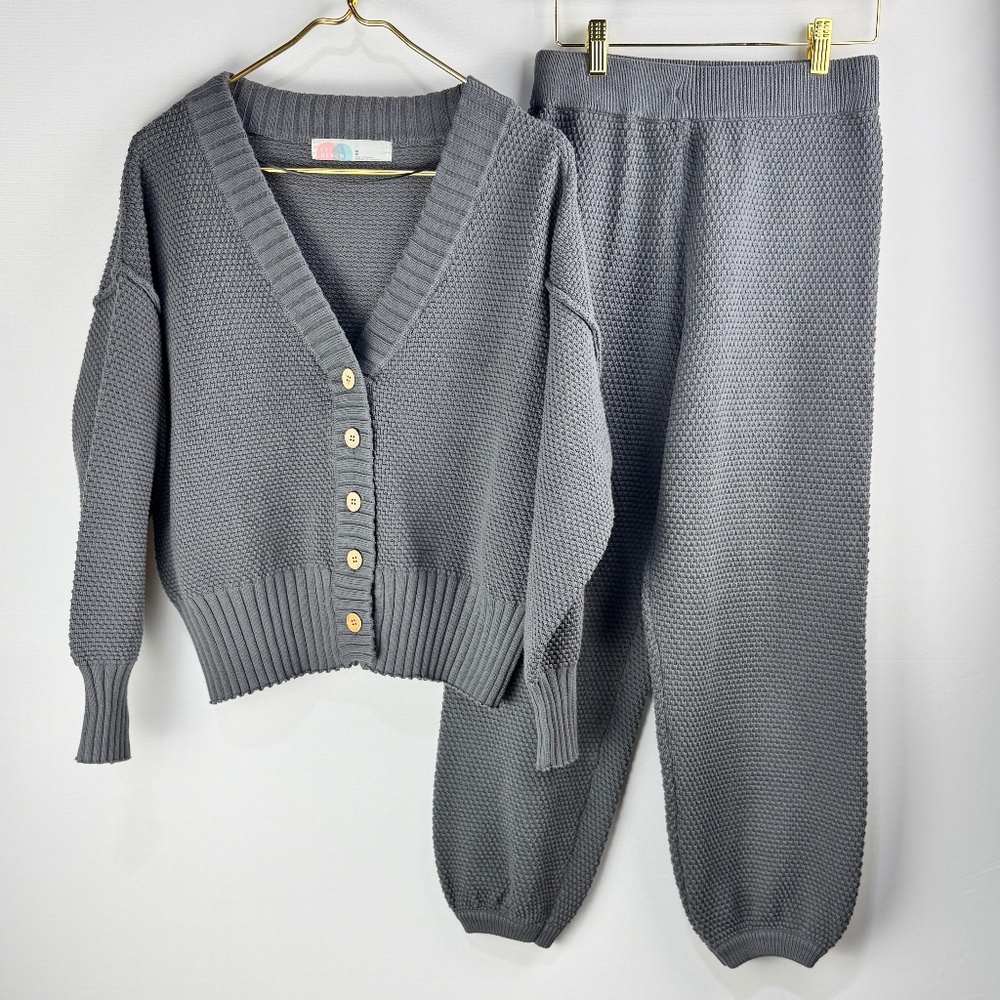 Free People Hailee Cardi Set Peppery XS